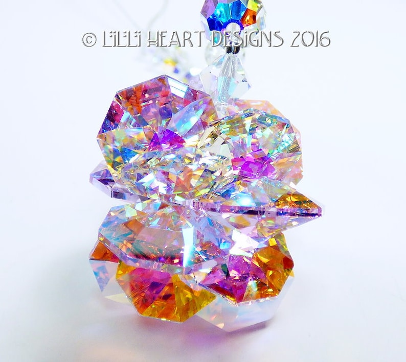 Swarovski Crystal Suncatcher Rare Aurora Borealis Violet MINI Etsy