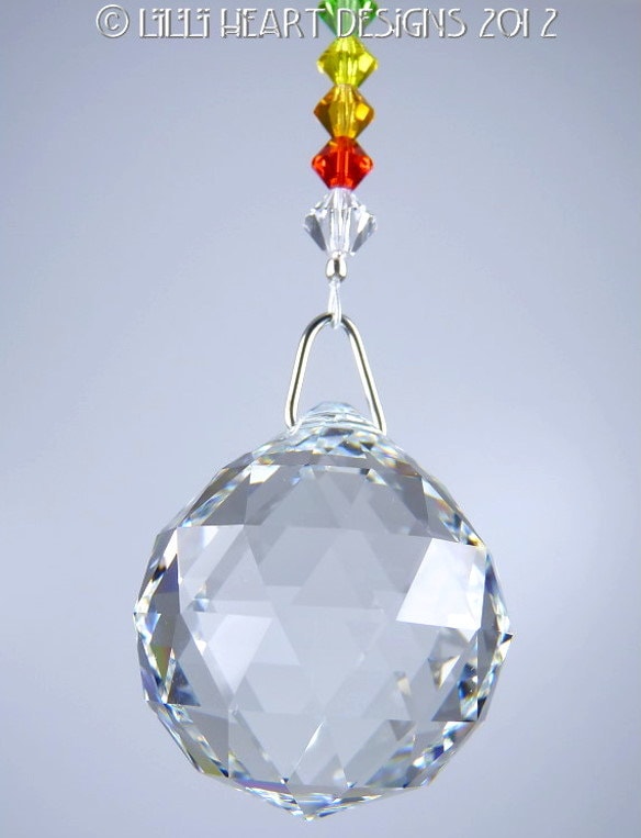 スワロフスキークリスタルサンキャッチャー 30 mm ボール カーチャーム