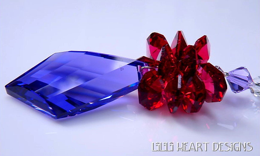 スワロフスキークリスタルサンキャッチャー ブルーバイオレット