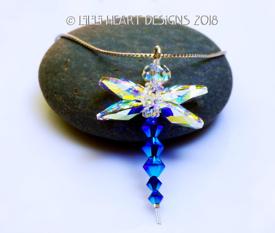 スワロフスキークリスタルサンキャッチャー 2X AB インディゴブルー My