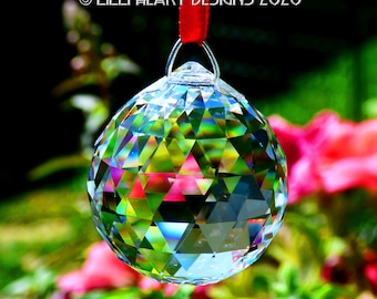 Swarovski Crystal 30mm Strass Suncatcher Rainbow Maker BEST BALL 8558 Ready to Hang Gift Boxed Car Charm Window Prism Lilli Heart Designs