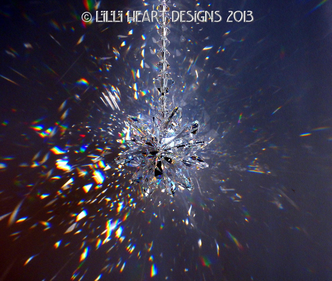 サンキャッチャー スワロフスキー クロス40mmシルバーナイト サンキャッチャー スワロフスキー クロス40mmシルバーナイト サン