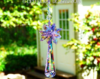 スワロフスキークリスタルサンキャッチャー 希少 63mm バイオレット