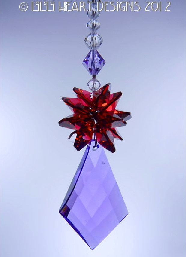 スワロフスキークリスタルサンキャッチャー ブルーバイオレット