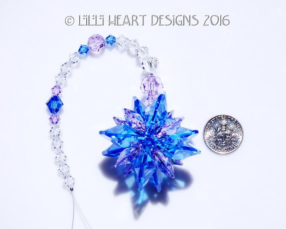 スワロフスキー　サンキャッチャー　ライトサファイア　ダークサファイア　アメシスト スワロフスキー サンキャッチャー ライトサファイア ダーク