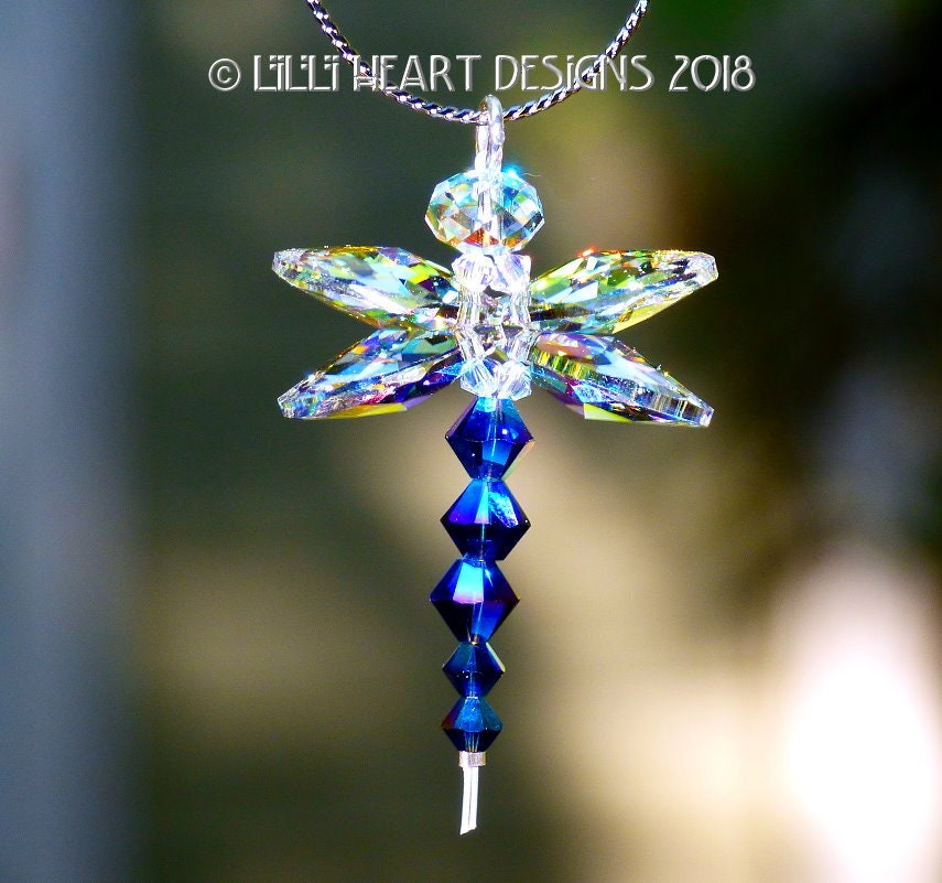 スワロフスキークリスタルサンキャッチャー 2X AB インディゴブルー My
