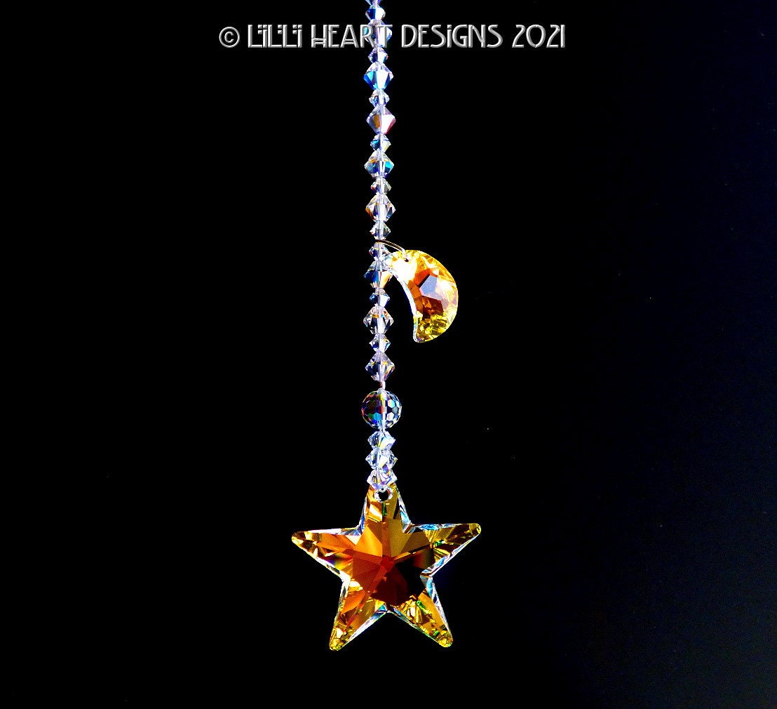 Swarovski Crystal Suncatcher 40mm LARGE Logo Strass Aurora