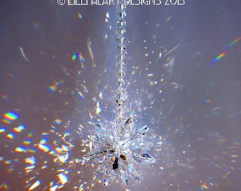 スワロフスキークリスタルサンキャッチャー 特大 20mm 極上クリア