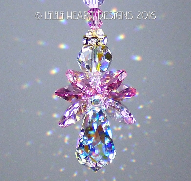 スワロフスキークリスタルサンキャッチャー *LITTLE PINKY ANGEL* 廃盤