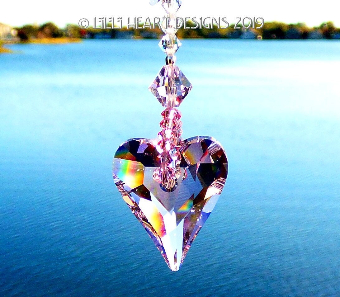 スワロフスキー　ハート 27mm swarovski heart - Etsy 日本