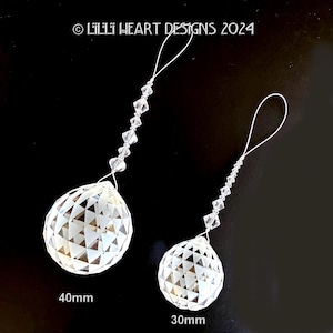 Swarovski Crystal Ball Vintage 8558 G Partially Frosted Choose Two Sizes Suncatcher Gift Boxed Car Charm Window Prism Lilli Heart Designs