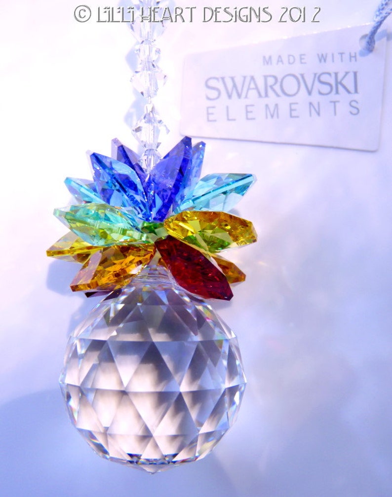 Swarovski Crystal Suncatcher VINTAGE Logo Etched 30mm Etsy