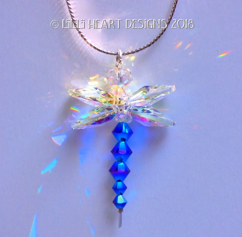 スワロフスキークリスタルサンキャッチャー 2X AB インディゴブルー My