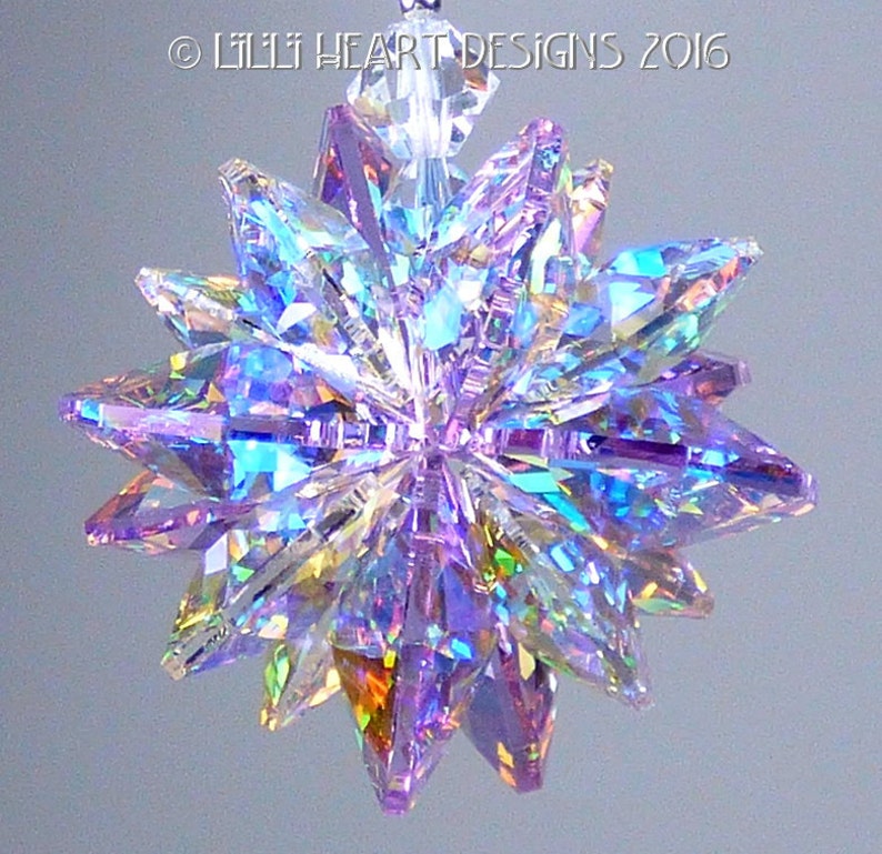 Swarovski Crystal Suncatcher Rare Aurora Borealis Violet MINI Etsy