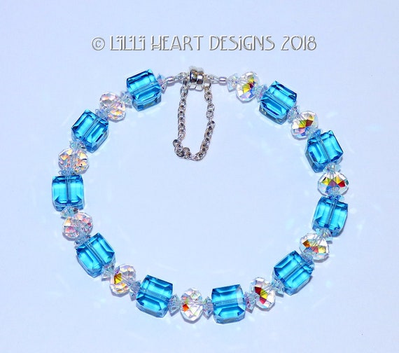 Swarovski aquamarine bracelet discount