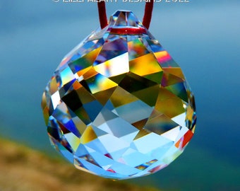 Swarovski Crystal Suncatcher RARE 40mm Retired Clear Mozart Ball Rainbow Maker HARD to FIND Window Prism for Home  Lilli Heart Designs