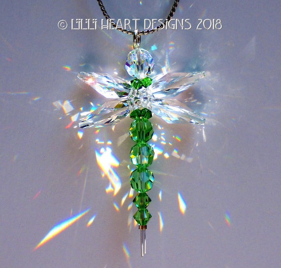 スワロフスキークリスタルサンキャッチャー ペリドット グリーン My