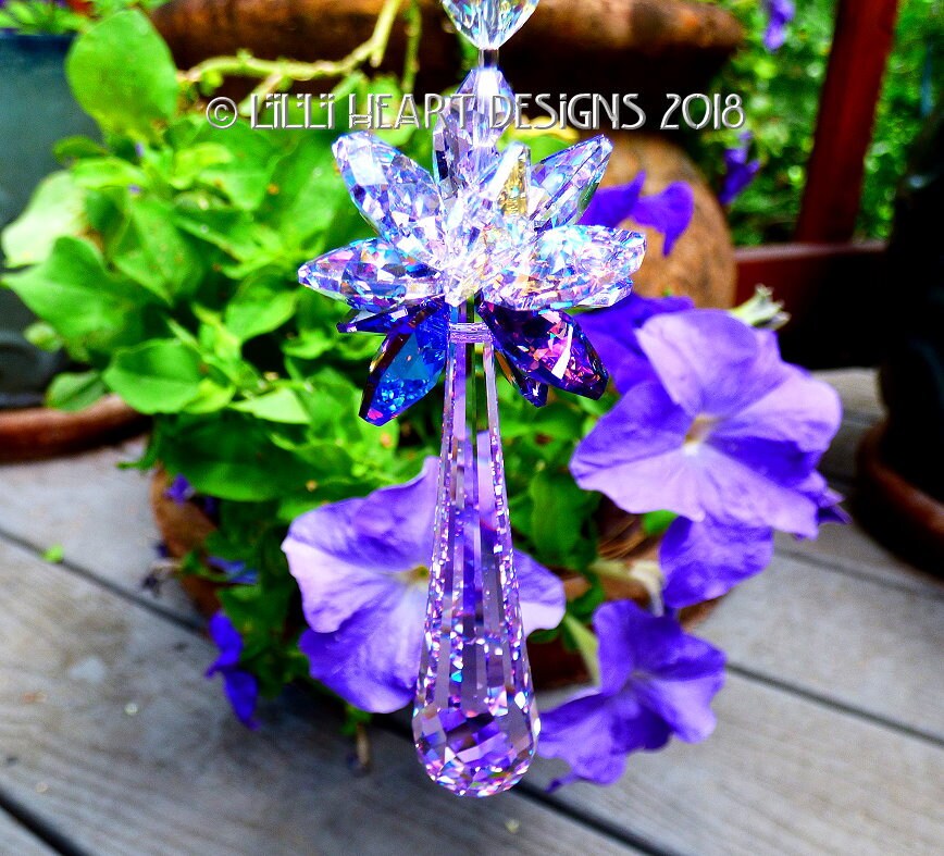 スワロフスキークリスタルサンキャッチャー 希少 63 mm バイオレット