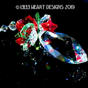 Lilli Heart Designs Annual *2019 Christmas Ornament* Swarovski Crystal 50mm RETIRED SPIRAL TWIST Logo Etched Prism Lt. Edition Suncatcher
