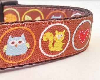 Outdoor Lover - Dog Collar / Handmade / Pet Accessories / Adjustable / Squirrel