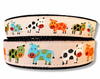 Holy Cow Dog Collar / Adjustable / Pet Accessories / Pet Lover / Dog Collar / Cow Dog Collar / Small Dog Collar / Large Dog Collar / Spots