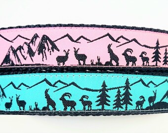 The Mountain Mutt Dog Collar / Adjustable / Large Dog Collar / Small Dog Collar / Hiking / Mountains / 14er / Summit / Outdoors / Dog Collar