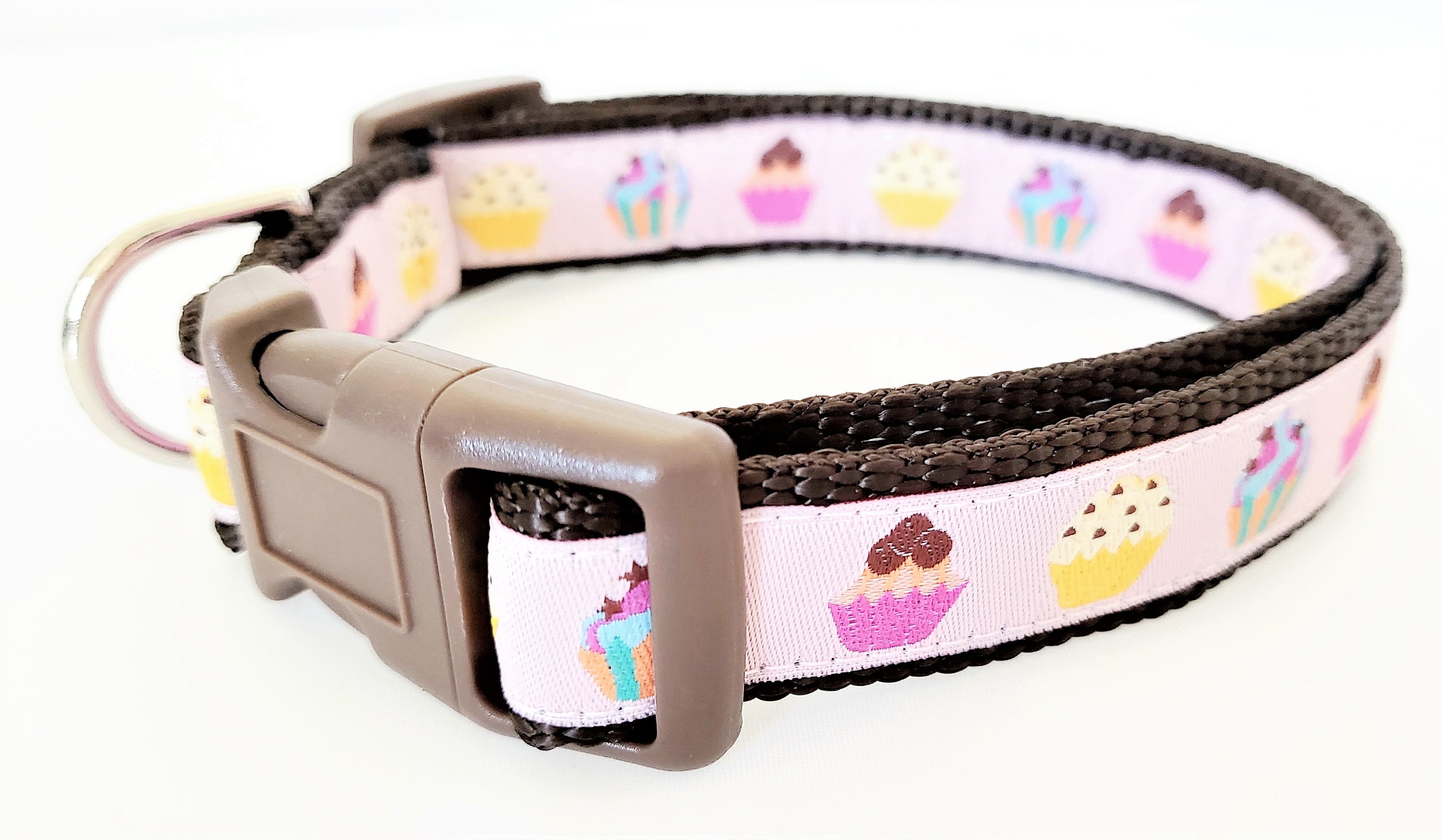 Little Sweetie Cupcake Dog Collar / Adjustable / Small