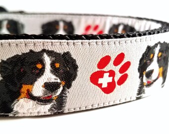 Bernese Mountain Dog Collar / Berner / Bernese Cattle Dog / Berner Sennehund / Swiss / St Bernard / Large Dog Collar / Mastiff