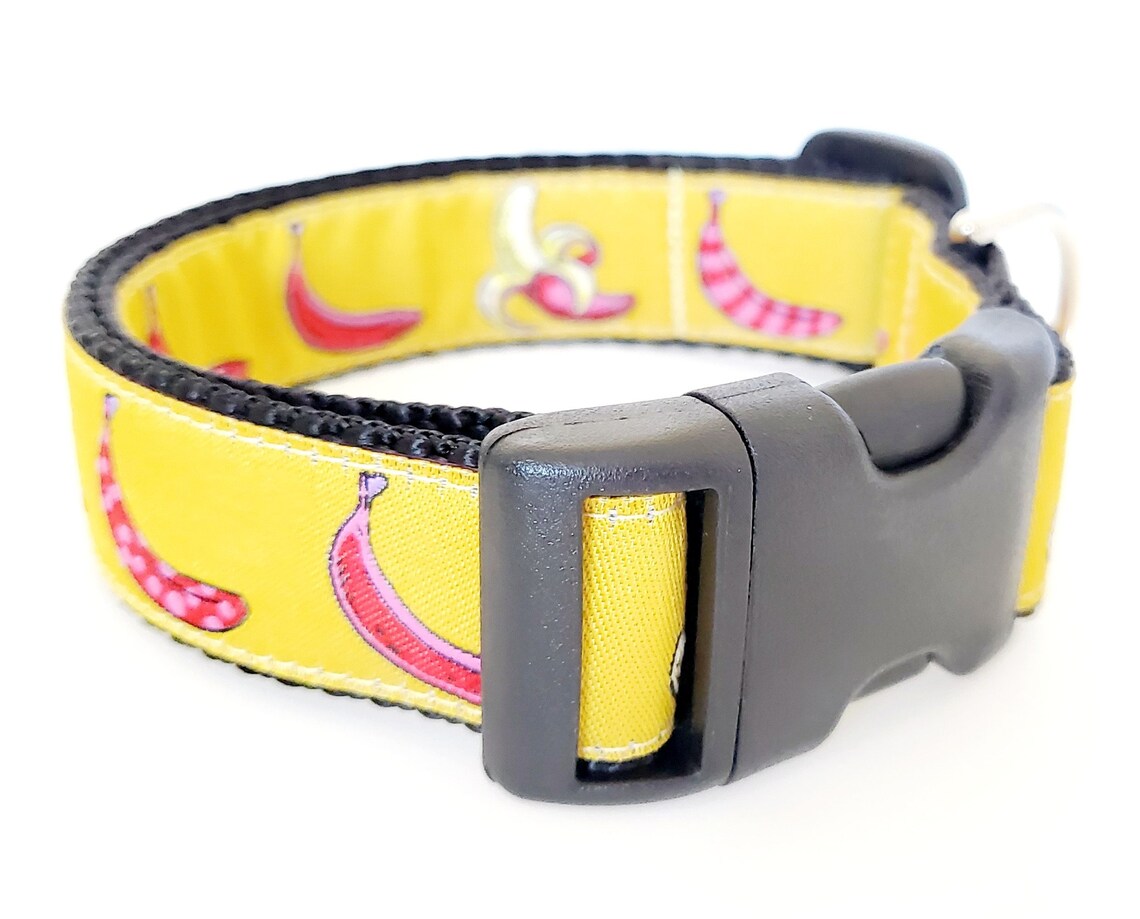Going Bananas Dog Collar / Adjustable / Large Dog Collar / Etsy