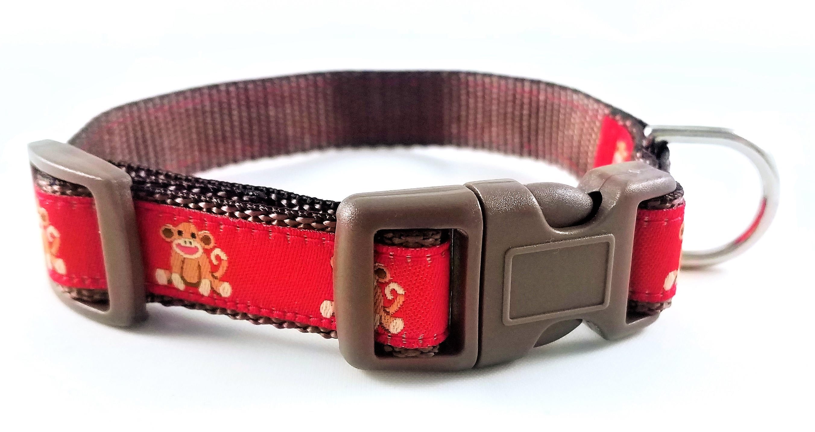 Sock Monkey Dog Collar / Adjustable / Teacup / Small Dog