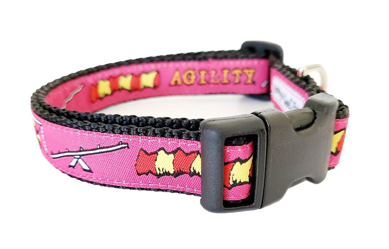 Agility Dog Collar / Handmade / Pet Accessories / Adjustable / Etsy