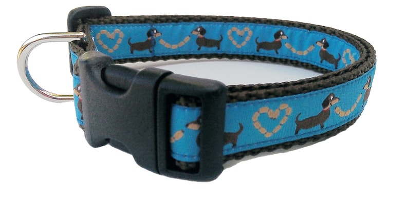 Longback Love Dog Collar / Dachshund Dog Collar / Adjustable / Dachshund Collar / Weiner Dog / Small Dog Collar / Dog Collar / Sausage image 3
