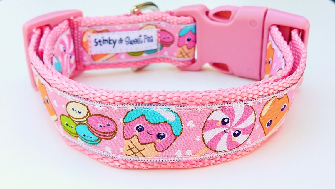 Sweetie Pie Dog Collar / Handmade / Adjustable / Pet Etsy