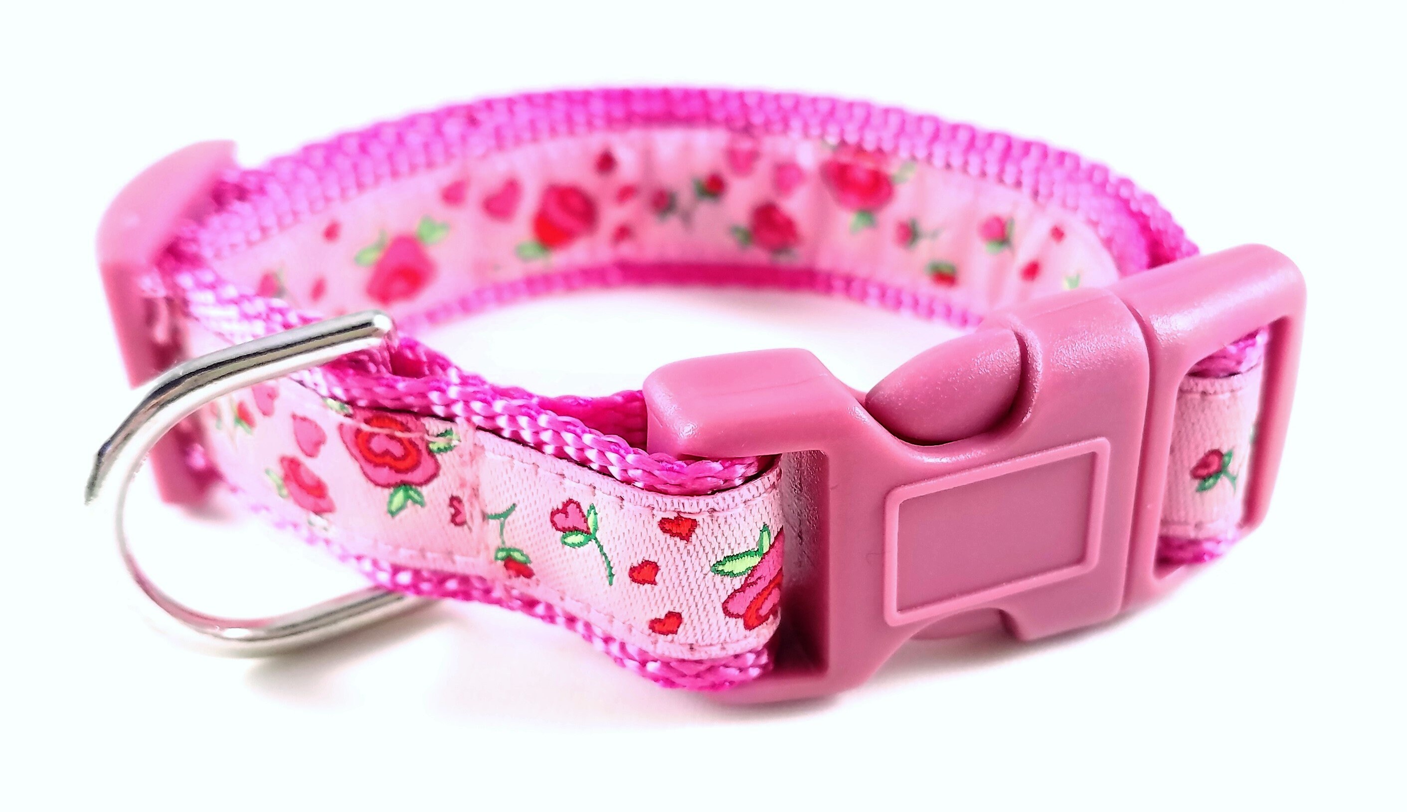 Tiny Roses Dog Collar / Teacup Dog Collar / Flowers