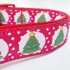 Tis the Season Dog Collar / Christmas Tree / Adjustable / Pet Collar / Large Dog Collar / Holiday / Trees / Santa / Dog Collar / Christmas