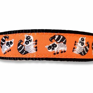 Little Trash Panda Dog Collar / Adjustable / Dog Collar / Trash Panda / Raccoon / Small Dog Collar / Woodland / Teacup / Puppy Collar image 2