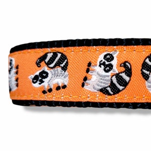 Little Trash Panda Dog Collar / Adjustable / Dog Collar / Trash Panda / Raccoon / Small Dog Collar / Woodland / Teacup / Puppy Collar image 1