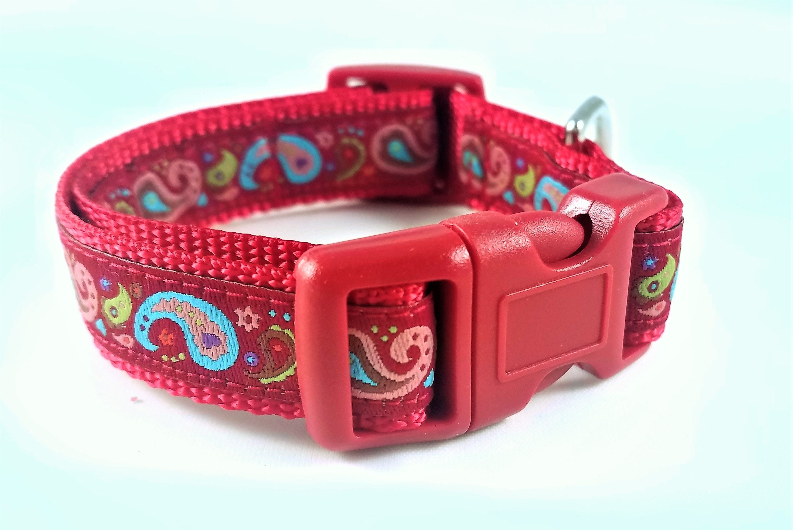 Paisley Puppy Dog Collar / Teacup Collar / Small Dog