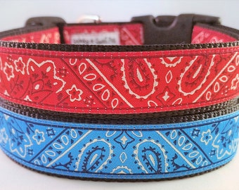 Bandana - Dog Collar / Handmade / Adjustable / Dog collars / Large Dog Collar / Gift Idea / Pet Lover