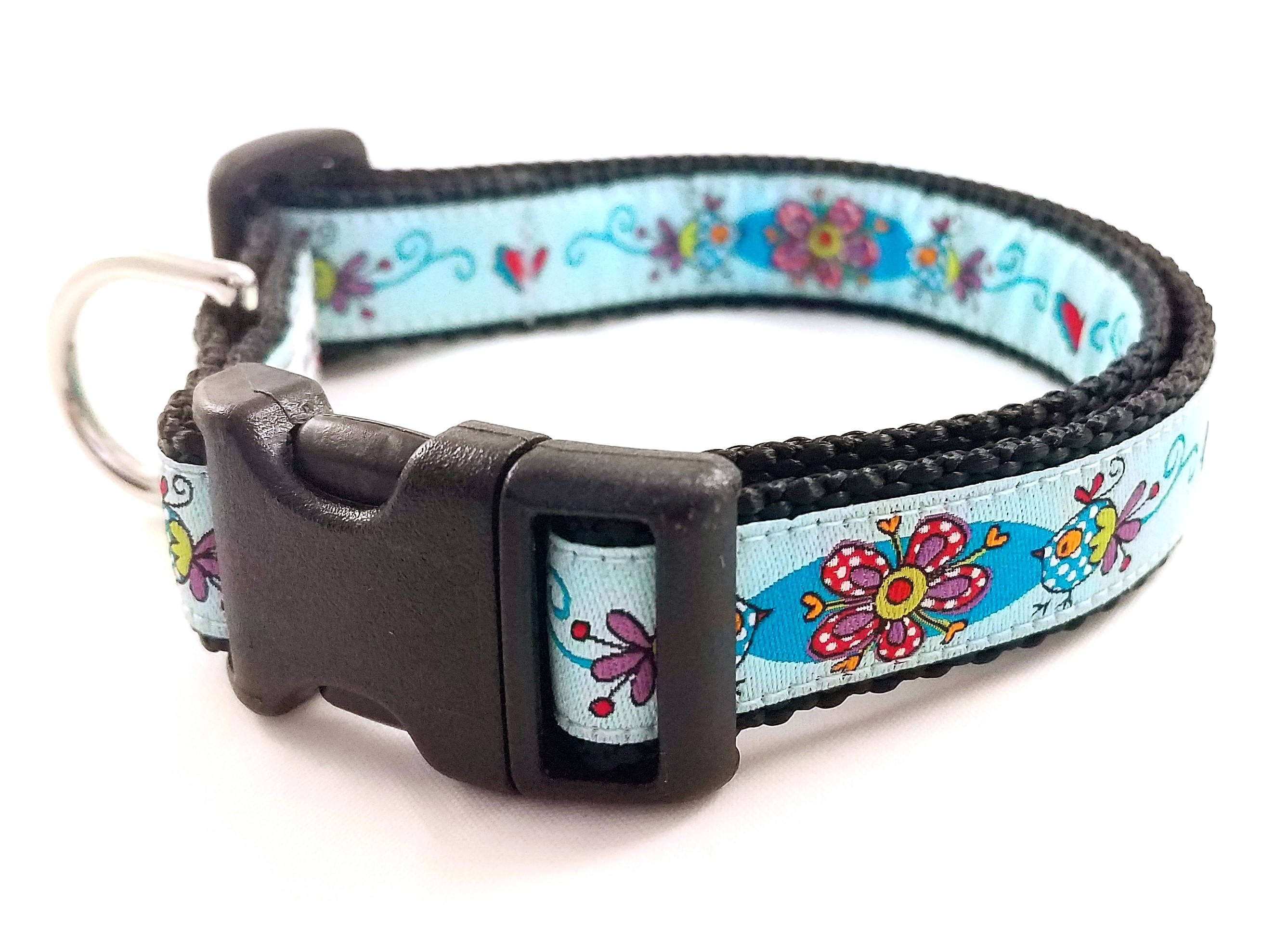 Birds of a Feather Dog Collar / Adjustable / Large Dog Collar Etsy
