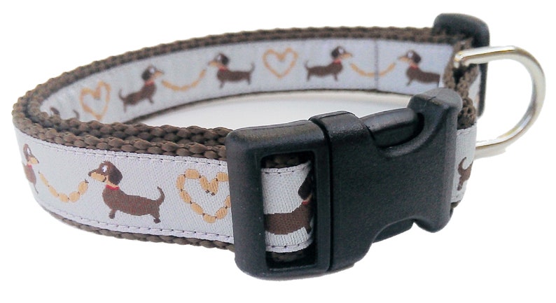 Longback Love Dog Collar / Dachshund Dog Collar / Adjustable / Dachshund Collar / Weiner Dog / Small Dog Collar / Dog Collar / Sausage image 5
