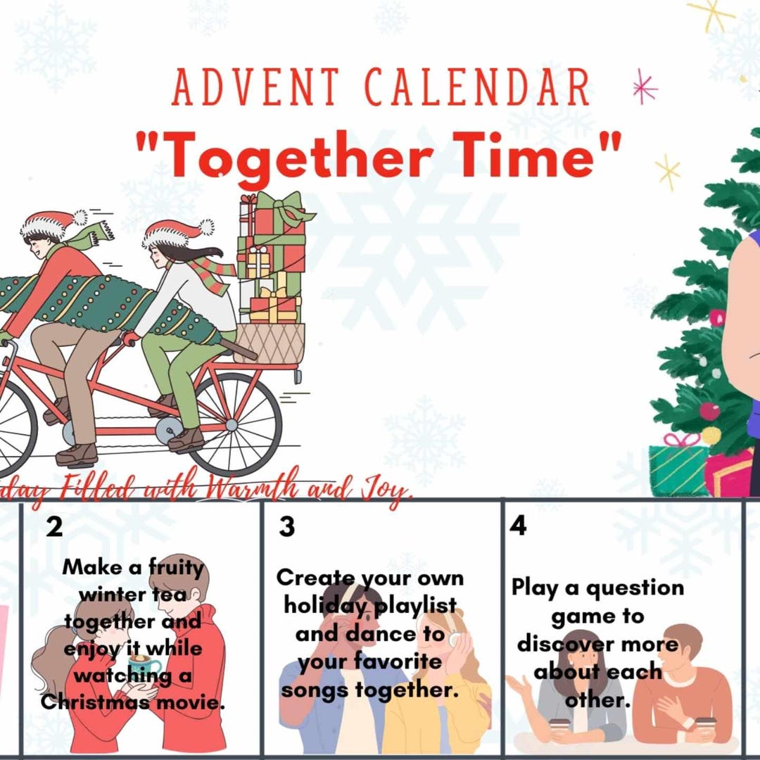 Advent calendar for couples daily holiday activities to strengthen