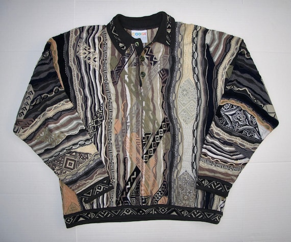 COOGI Australia Men L Polo Sweater, Fabulous Muted