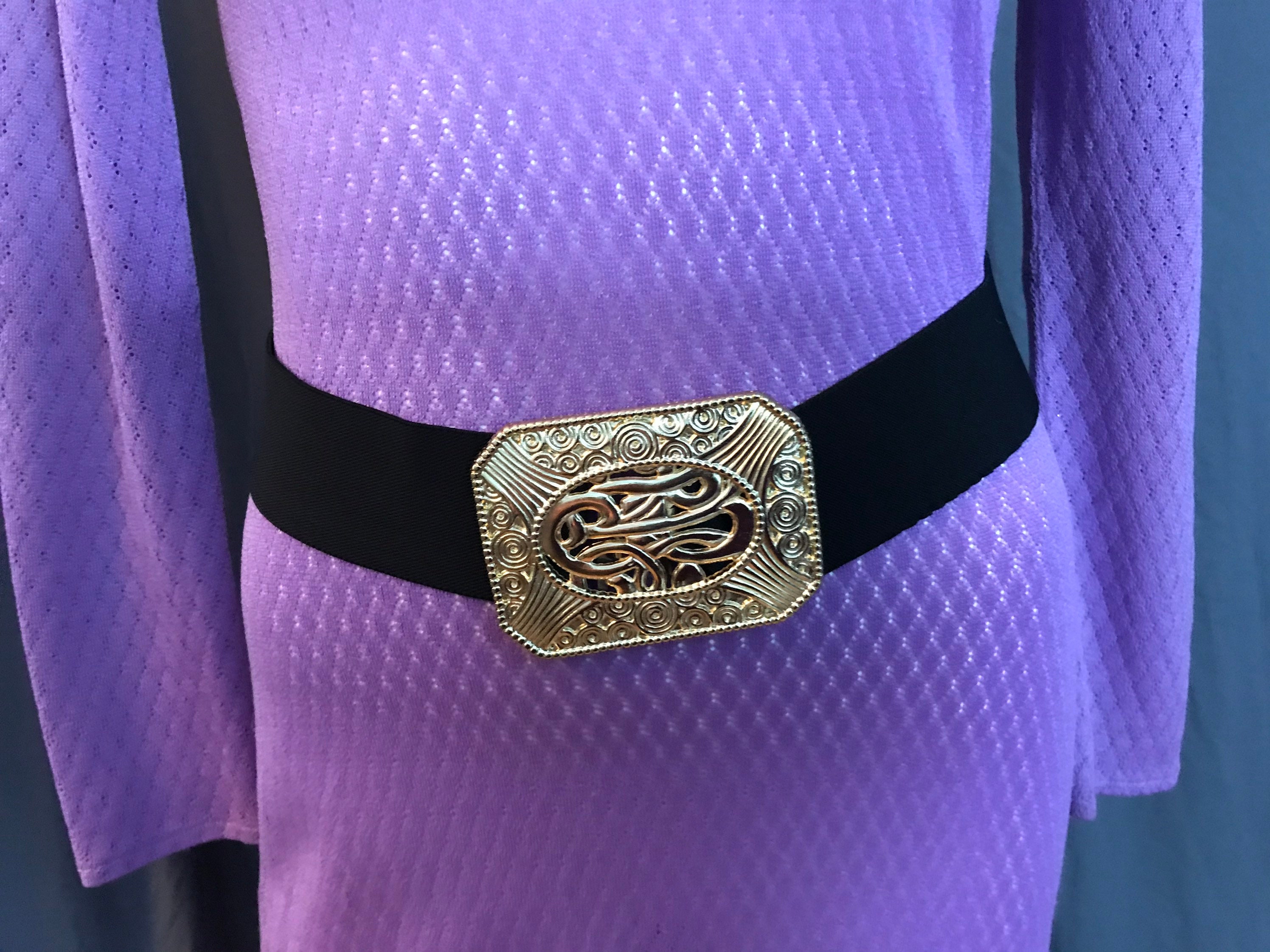Vintage 80s Stretch Metal Gold Tone Elasticized Belt Made Disco Elastic Vintage Belts for sale | eBay main image 2