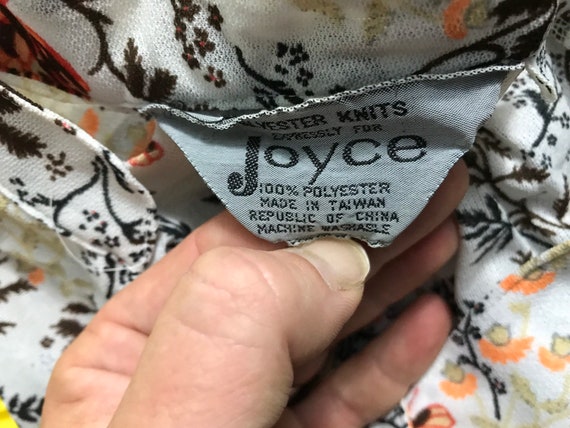 Vintage 1970’s Joyce semi sheer polyester knit sh… - image 7