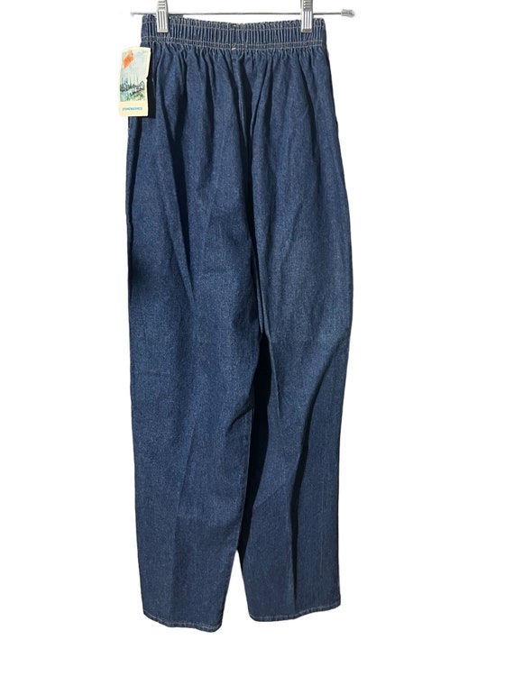 Vintage 80's high waist jeans 32 deadstock - image 4
