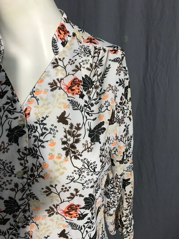 Vintage 1970’s Joyce semi sheer polyester knit sh… - image 3