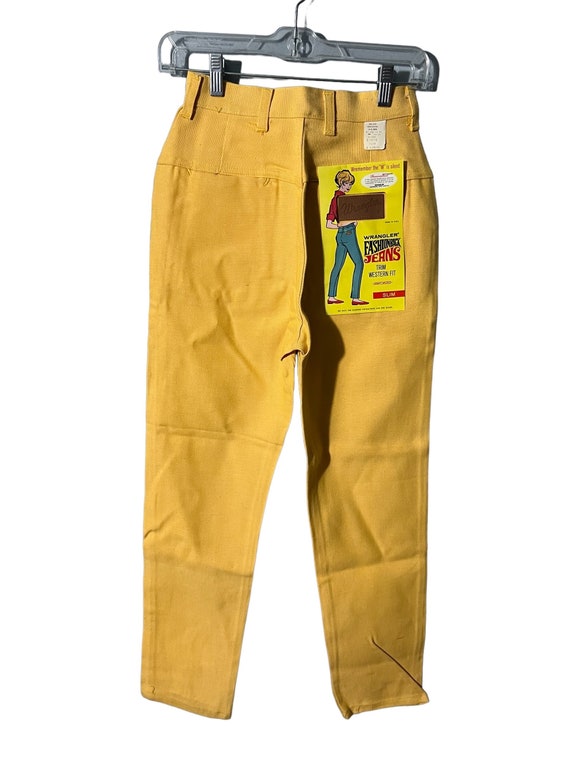 【希少】Wrangler 27MW 60's〜70's yellow Vintage 60's Yellow Wrangler Jeans 24 Western Fit - Etsy