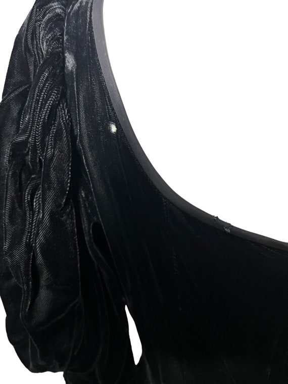 Vintage 80’s Gunne Sax dress 13 black velvet - image 10