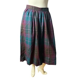 Vintage wool plaid skirt 10 Evan Picone